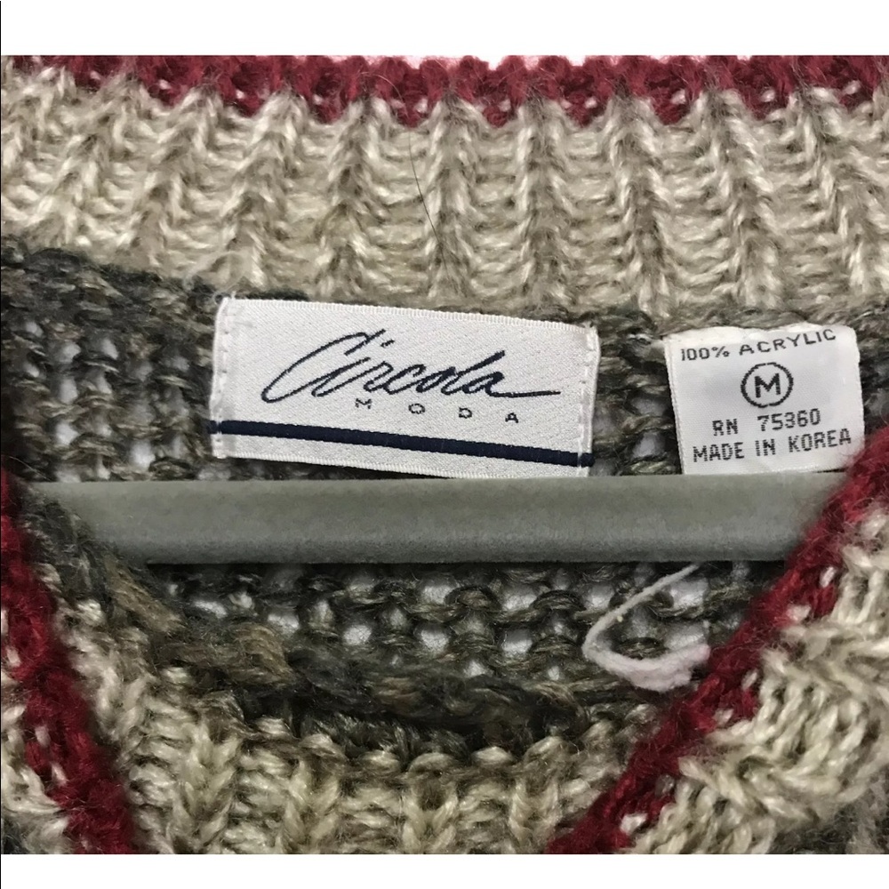 Circola Abstract Oversized Vintage Sweater - image 8